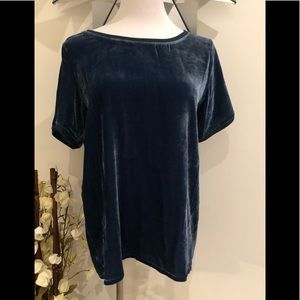 Ivy Jane teal velvet top
